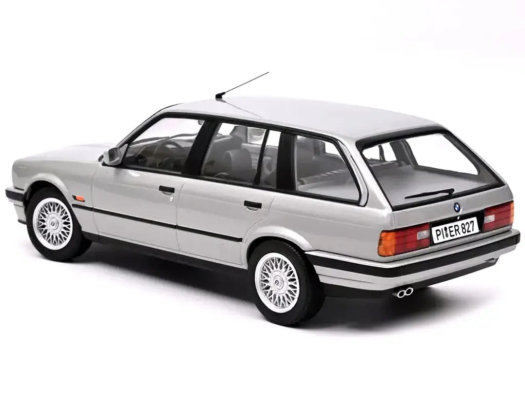 1991 BMW 325i Touring Silver Metallic 1/18 Diecast Model Car by Norev – Collector’s Edition