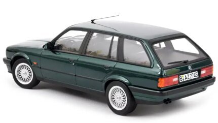 1990 BMW 325i Touring Green Metallic 1/18 Diecast Model Car by Norev - Collector's Dream