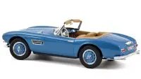 1957 BMW 507 Cabriolet Blue Metallic 1/18 Diecast Model by Norev - Collector's Dream