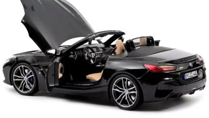 2019 BMW Z4 Convertible Black Metallic 1/18 Diecast Model Car by Norev - Collector's Dream