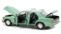 1991 Mercedes-Benz 560 SEL Light Green Metallic 1/18 Diecast Model by Norev