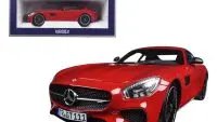 2015 Mercedes AMG GT Red 1/18 Diecast Model Car by Norev - Collector's Dream