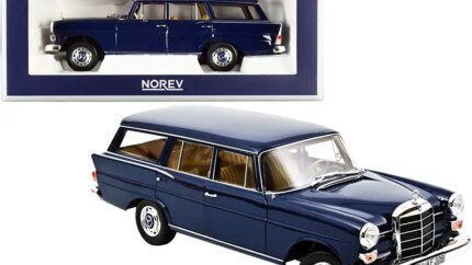 1966 Mercedes Benz 200 Universal Dark Blue 1/18 Diecast Model Car by Norev