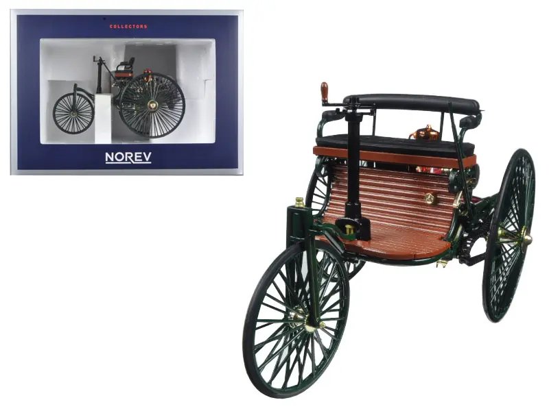 Buy the 1886 Benz Patent Motorwagen 1/18 Diecast Model by Norev – Perfect Collectible for Car Enthusiasts