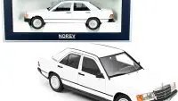1982 Mercedes-Benz 190E White 1:18 Diecast Model Car by Norev – Collector's Edition