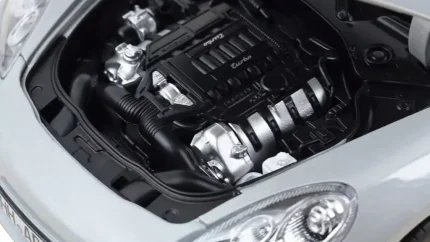 2009 Porsche Panamera Turbo Silver Metallic 1/18 Diecast Model by Norev