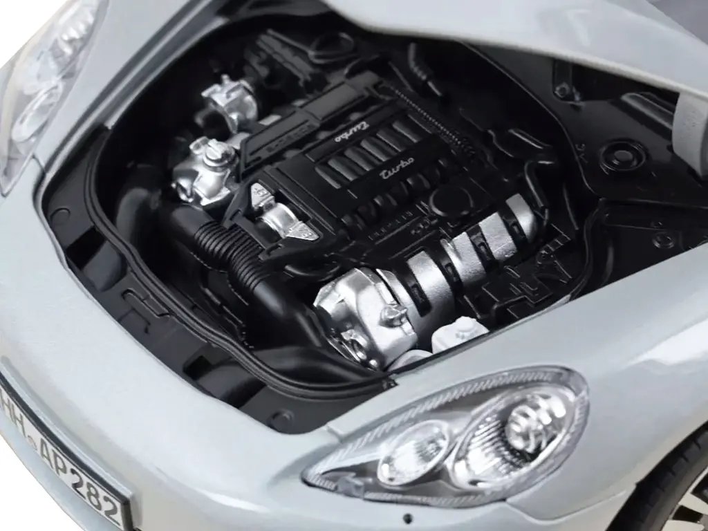 2009 Porsche Panamera Turbo Silver Metallic 1/18 Diecast Model by Norev