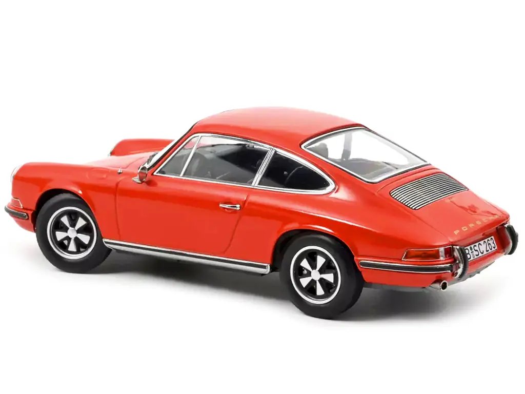 Vintage 1969 Porsche 911 E Orange 1/18 Diecast Model by Norev – Collector’s Dream