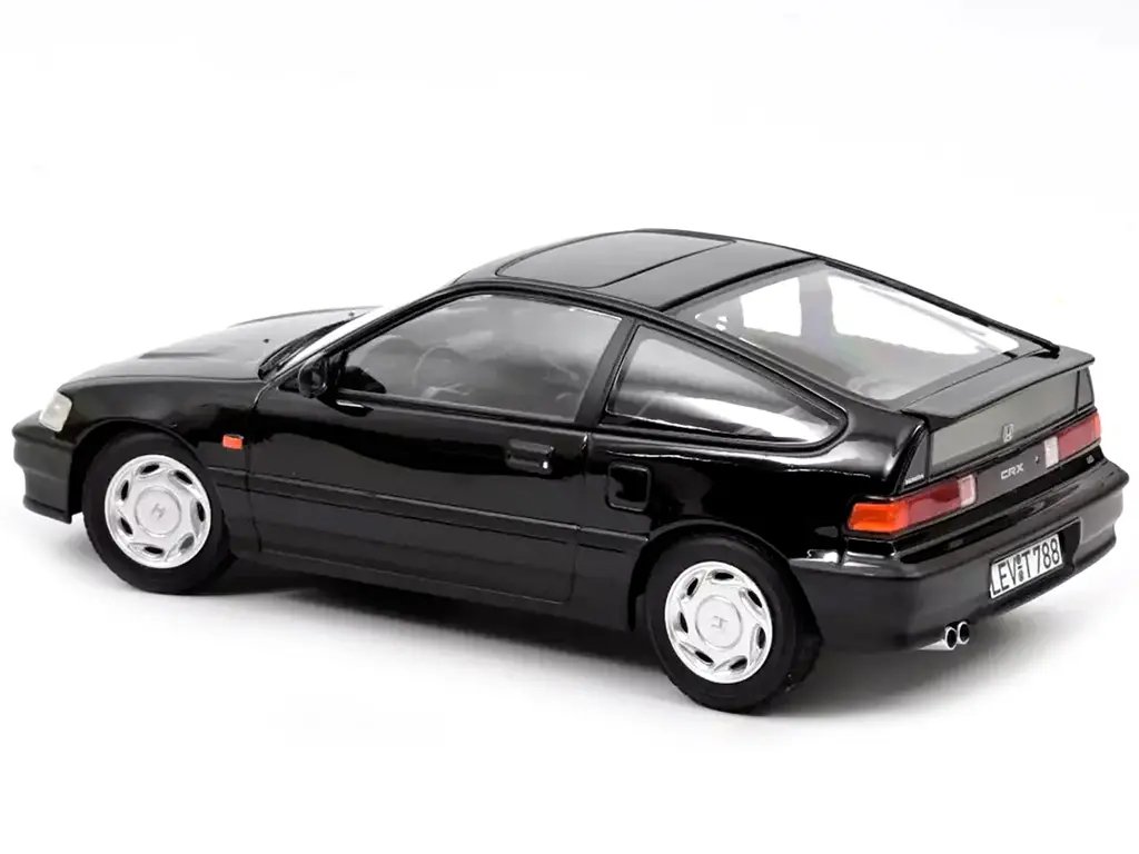 1990 Honda CRX Black 1/18 Diecast Model Car by Norev – Collector’s Edition