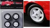 1992 Ford Mustang LX 1/18 Pony Wheels & Tires Set by GMP - Set of 4