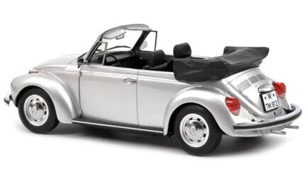 1973 Volkswagen 1303 Cabriolet Silver Metallic 1/18 Diecast Model by Norev