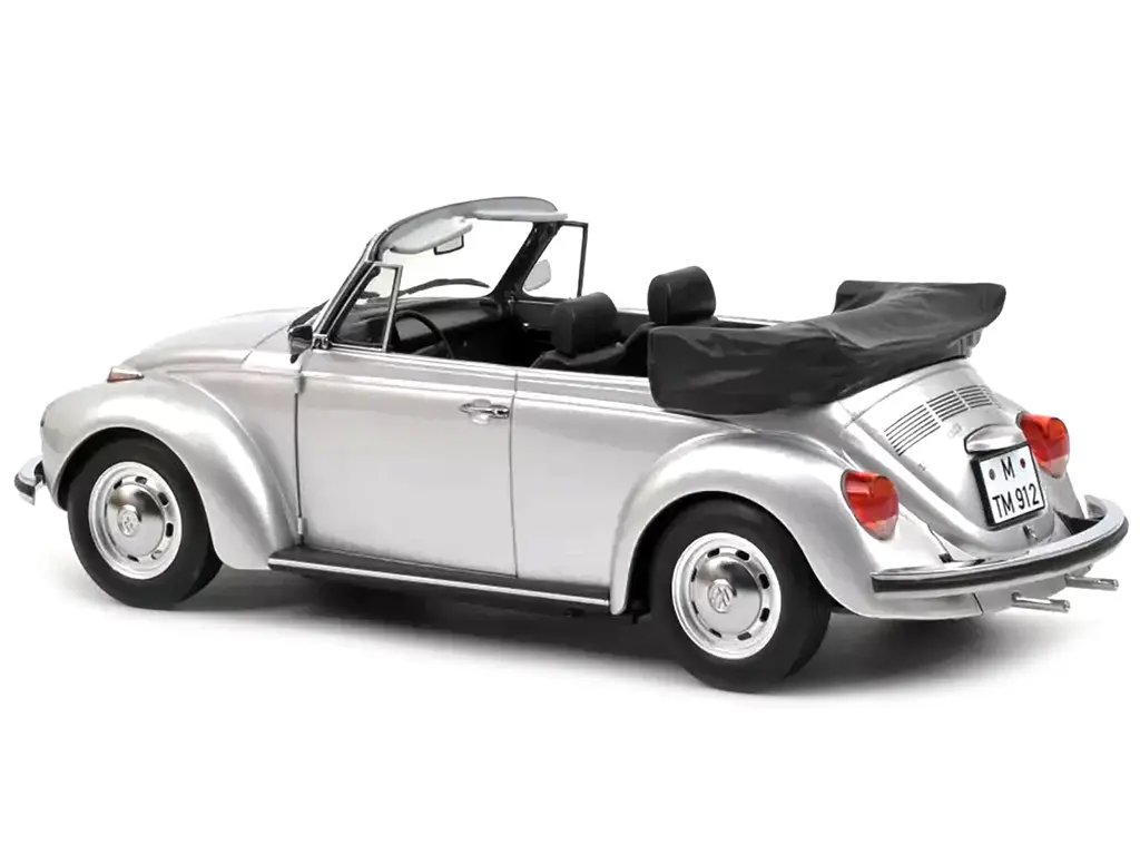 1973 Volkswagen 1303 Cabriolet Silver Metallic 1/18 Diecast Model by Norev