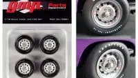 1970 Dodge Coronet Super Bee 1/18 Muscle Car Rally Wheels & Tires Set by GMP