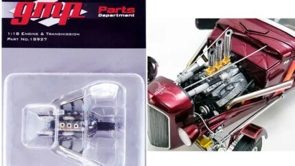 1934 Hot Rod Roadster 1/18 Scale Model: Authentic Flathead Engine Pack by GMP