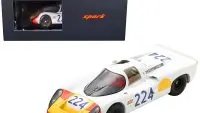 Exclusive Porsche 907 #224 Targa Florio 1968 Winner 1/18 Model with Display Case by Spark