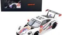 Spark 1/18 Porsche 911 RSR-19 #79 WeatherTech Racing Le Mans 2022 GTE Am 2nd Place Model with Display Case