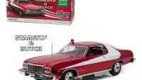 1976 Ford Gran Torino 'Starsky and Hutch' Red Chrome 1/18 Diecast Model by Greenlight