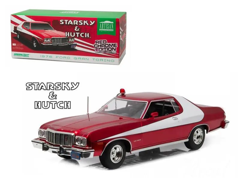 Diecast Model Cars wholesale toys dropshipper drop shipping 1976 Ford Gran Torino "Starsky and Hutch" Red Chrome Edition (TV Series 1975-79) 1/18 Greenlight 19023 drop shipping wholesale drop ship drop shipper dropship dropshipping toys dropshipper d 1976 Ford Gran Torino 'Starsky and Hutch' Red Chrome 1/18 Diecast Model by Greenlight