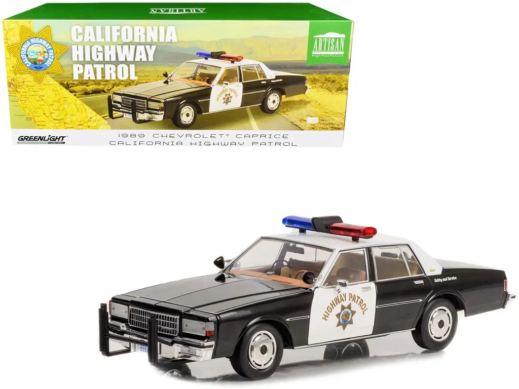 1989 Chevrolet Caprice Police Diecast Model – California Highway Patrol 1/18 by Greenlight