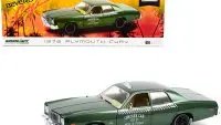 1976 Plymouth Fury Taxi Green Metallic "Checker Cab 069 WO. 3-7000" "Beverly Hills Cop" (1984) Movie 1/18 Diecast Model Car by Greenlight