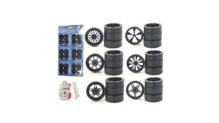 Ultimate 24-Piece Wheels & Tires Multipack for 1/18 Scale Cars & Trucks