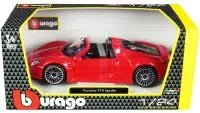 Buy Porsche 918 Spyder Convertible Red 1/24 Diecast Model Car by Bburago
