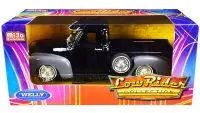 1953 Chevrolet 3100 Pickup Truck Black and Gray "Low Rider Collection" 1/24 Diecast Model Car by Welly