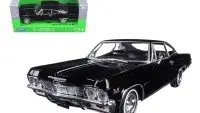 1965 Chevrolet Impala SS 396 Black Diecast Model 1/24 by Welly - NEX Models