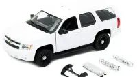 2008 Chevrolet Tahoe Unmarked Police Car White 1/24 Diecast Model by Welly