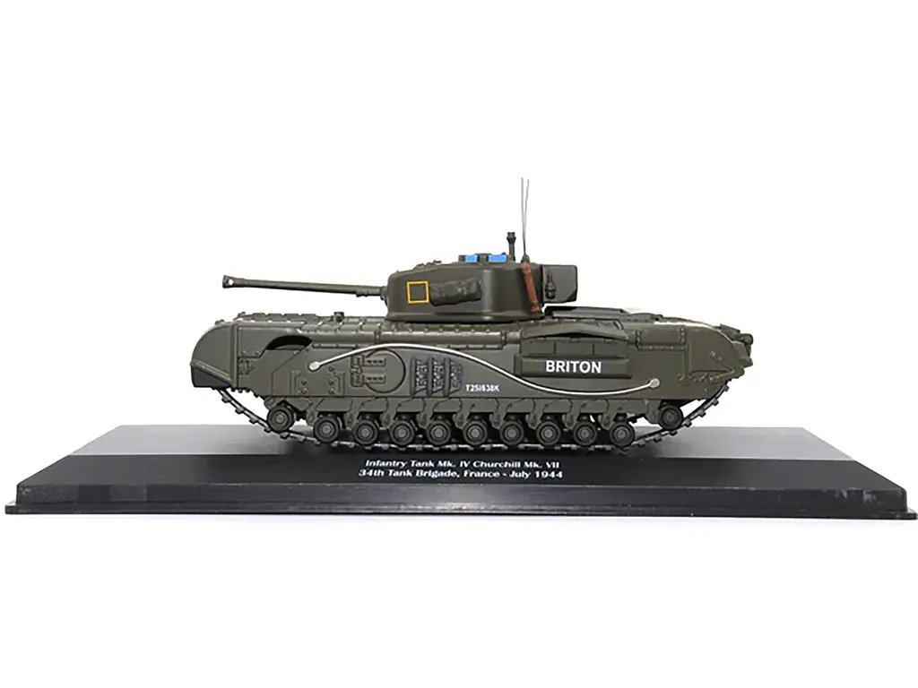Infantry Tank Mk. IV Churchill Mk. VII ‘Briton’ 1/43 Diecast Model – UK 34th Tank Brigade France 1944 by AFVs of WWII