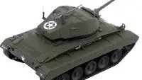 1/43 Diecast M24 Chaffee 'Rita Hayworth' Tank Model - WWII U.S. Cavalry 1945