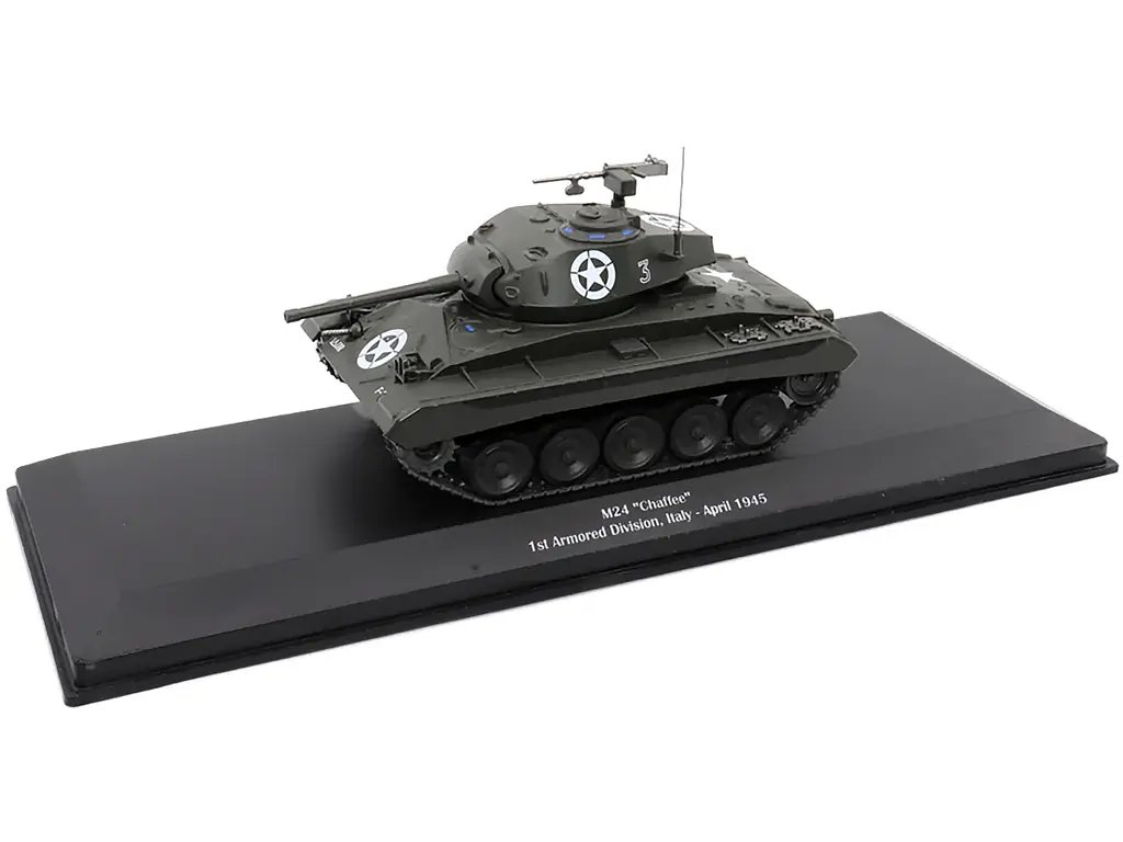 1/43 Diecast M24 Chaffee Tank Model – 1st Armored Division Italy 1945