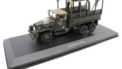 Authentic 1/43 GMC CCKW353 Army Wrecker Tow Truck Diecast Model by Militaria