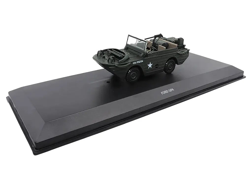 Ford GPA Amphibious Vehicle 1/43 Diecast Model – Olive Drab US Army Collectible