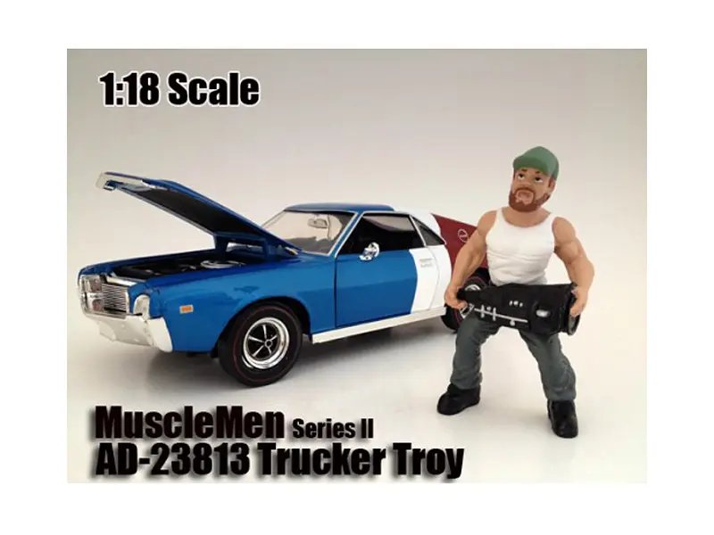 Diecast Model Cars wholesale toys dropshipper drop shipping Musclemen "Trucker Troy" Figure For 1:18 Scale American Diorama 23813 drop shipping wholesale drop ship drop shipper dropship dropshipping toys dropshipper diecast drop shipper dropshippers. Trucker Troy 1:18 Scale Figure by American Diorama - Perfect for Musclemen Model Displays