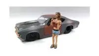 Look Out Girl Monica Figure for 1:24 Scale Diecast Cars - American Diorama Collectible
