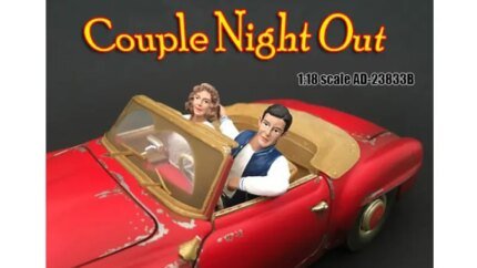 Seated Couple Release II Figurines Set for 1/18 Scale Models by American Diorama
