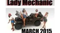 Lady Mechanics 4-Piece Figure Set for 1:18 Scale Models by American Diorama