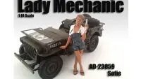 Lady Mechanic Sofie 1:18 Scale Figure by American Diorama - Perfect for Model Collections