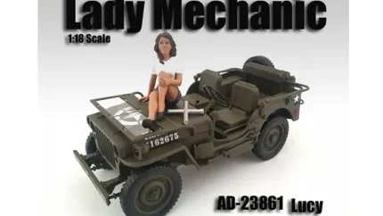 Lady Mechanic Lucy 1:18 Scale Figure by American Diorama - Perfect for Model Enthusiasts