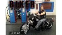 American Diorama Biker Ace Figurine: Perfect for 1/18 Scale Model Enthusiasts
