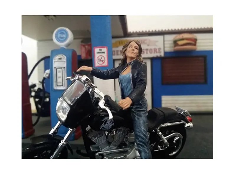 American Diorama Biker Angel Figure: Perfect 1/18 Scale Model Accessory