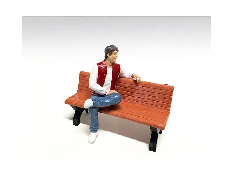 Realistic 1/18 Scale Adam Sitting Figurine by American Diorama for Model Enthusiasts