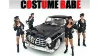 Enhance Your 1:24 Scale Models with American Diorama's 4-Piece Costume Babes Figure Set