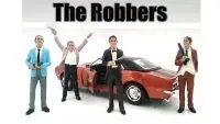 Enhance Your 1:24 Scale Models with 'The Robbers' 4 Piece Figure Set by American Diorama