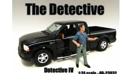 Collectible Detective #4 Figure for 1:24 Scale Models by American Diorama