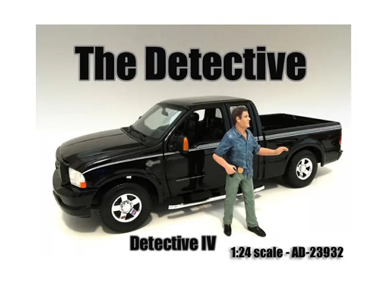 Collectible Detective #4 Figure for 1:24 Scale Models by American Diorama