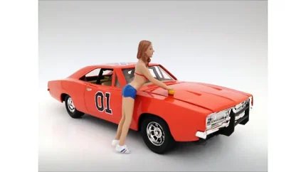 Jennifer Car Wash Girl Figurine for 1/24 Scale Models - American Diorama Collectible
