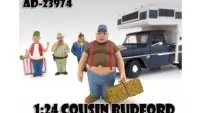 Authentic Cousin Budford Trailer Park Figure for 1:24 Scale Diecast Model Cars by American Diorama