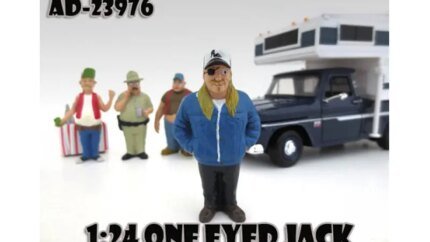 One Eyed Jack 'Trailer Park' Figure for 1:24 Diecast Model Cars by American Diorama